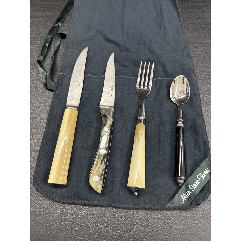 Alain Saint-Joanis Zen Olive Handled Flatware 4Piece Place Setting - Picture 5 of 9